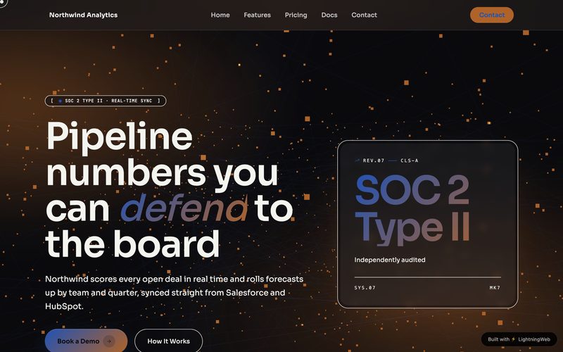 Northwind Analytics — AI-generated B2B SaaS website